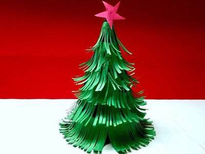 3D Origami Paper Christmas Tree Making For Christmas Tutorial | DIY 3D Art And Craft Ideas