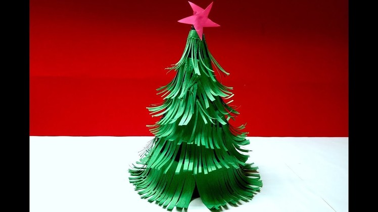 3D Origami Paper Christmas Tree Making For Christmas Tutorial | DIY 3D Art And Craft Ideas