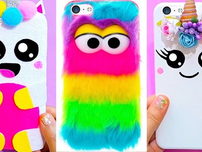 5 DIY UNICORN PHONE CASES | Easy & Cute Phone Projects & iPhone Hacks ????????????
