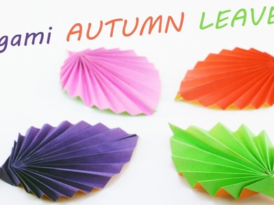 Autumn Leaves Origami Tutorial ✿Easy DIY Paper Crafts ✿ - SunderOrigami!