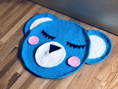 Crochet A Cute Bear Carpet | Truc Nguyen Handmade