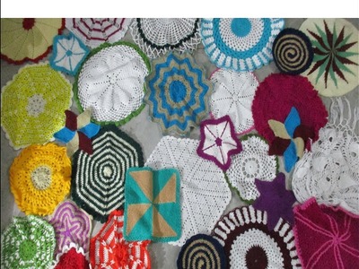 Crochet Table Mat.coaster.Thalposh in Hindi