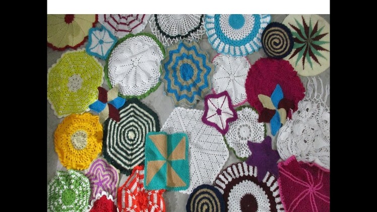 Crochet Table Mat.coaster.Thalposh in Hindi