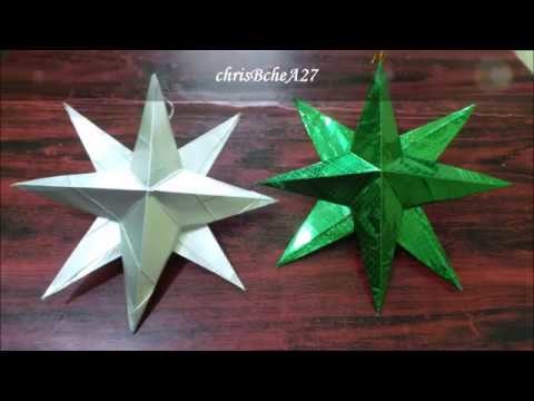 DIY# 95 3D Star. Xmas Ornament.Lantern.Parol Using Recycled Materials