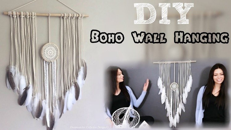 DIY Boho Crochet Doily Wall Hanging Tutorial!!!