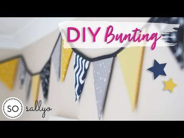 DIY BUNTING TUTORIAL | How To Make Bunting - Easy for Beginners!