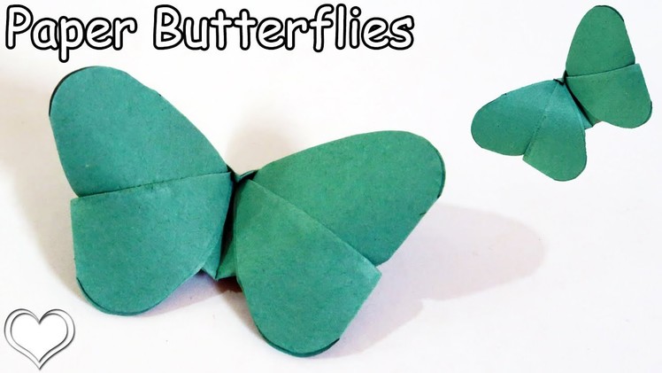 DIY Crafts: Paper Butterflies (very EASY)