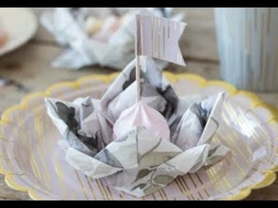 DIY : Creative napkin folding by Søstrene Grene