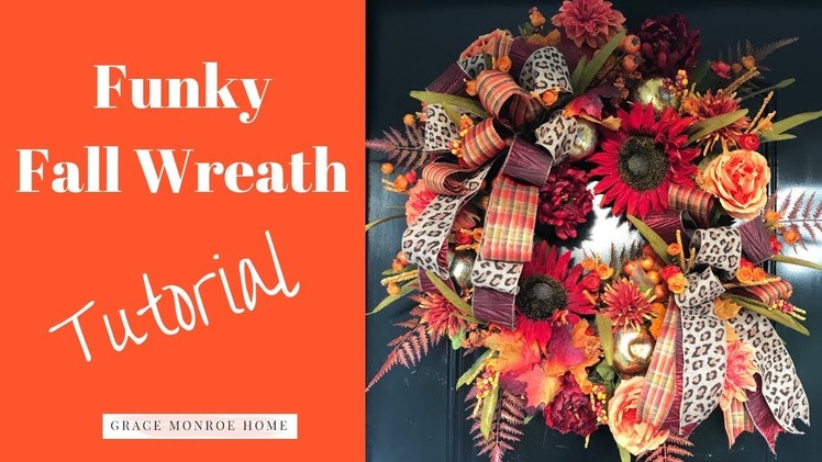 DIY Fall Wreath Tutorial - How to Make a Fall Wreath