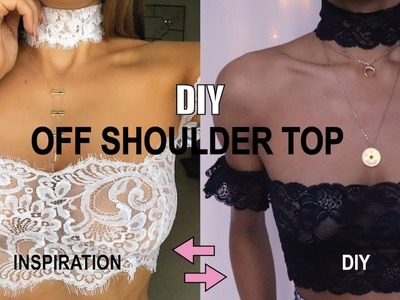 DIY | LACE OFF THE SHOULDER TOP PINTEREST INSPIRED (pattern available)