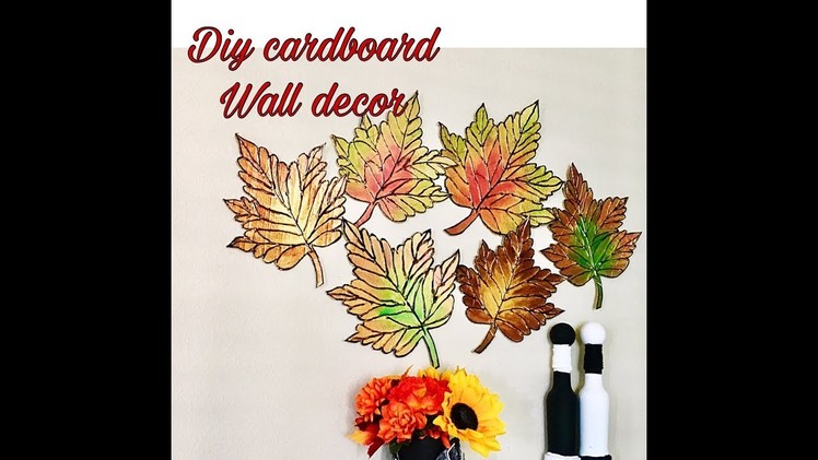 DIY large 3D leaf wall decor. Fashion pixies. Diy unique wall hanging craft ideas