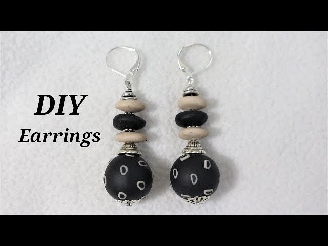 DIY Learn How To Make Polymer Clay Office Wear Earrings For Your Outfit | Jewelry Making Tutorial