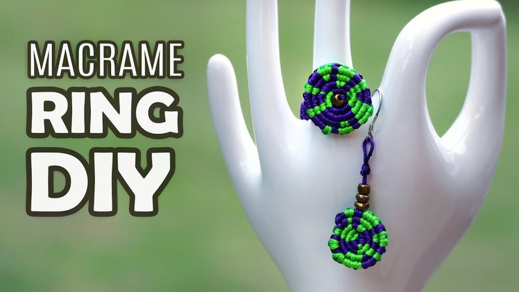 DIY Macramé Spiral Ring & Earrings | Handmade Jewelry Tutorial