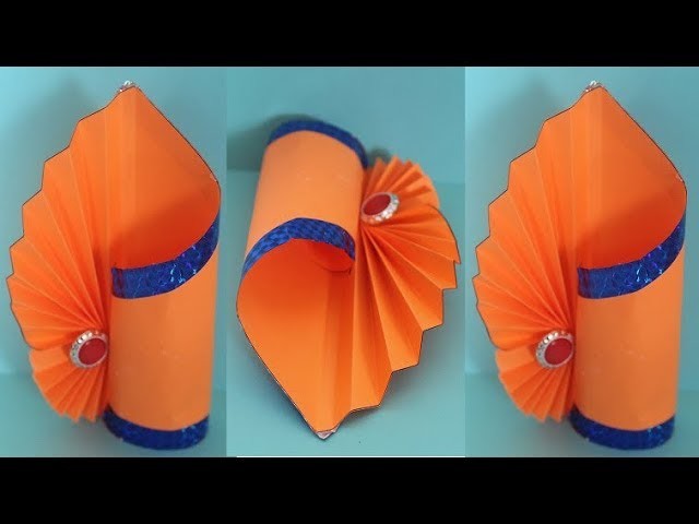 DIY - Making Paper Flower Vase_How to Make a Flower Vase At Home_Simple Paper Craft_DIY Paper Vase