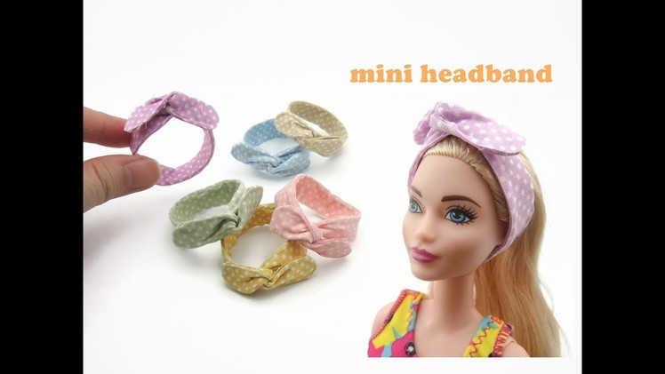 DIY Miniature Doll Mini Headband - Very Easy!