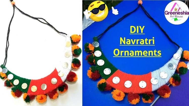 DIY Necklace for Navratri | How to make Navratri ornaments | DIY Navratri Jewellery | Navratri 2018