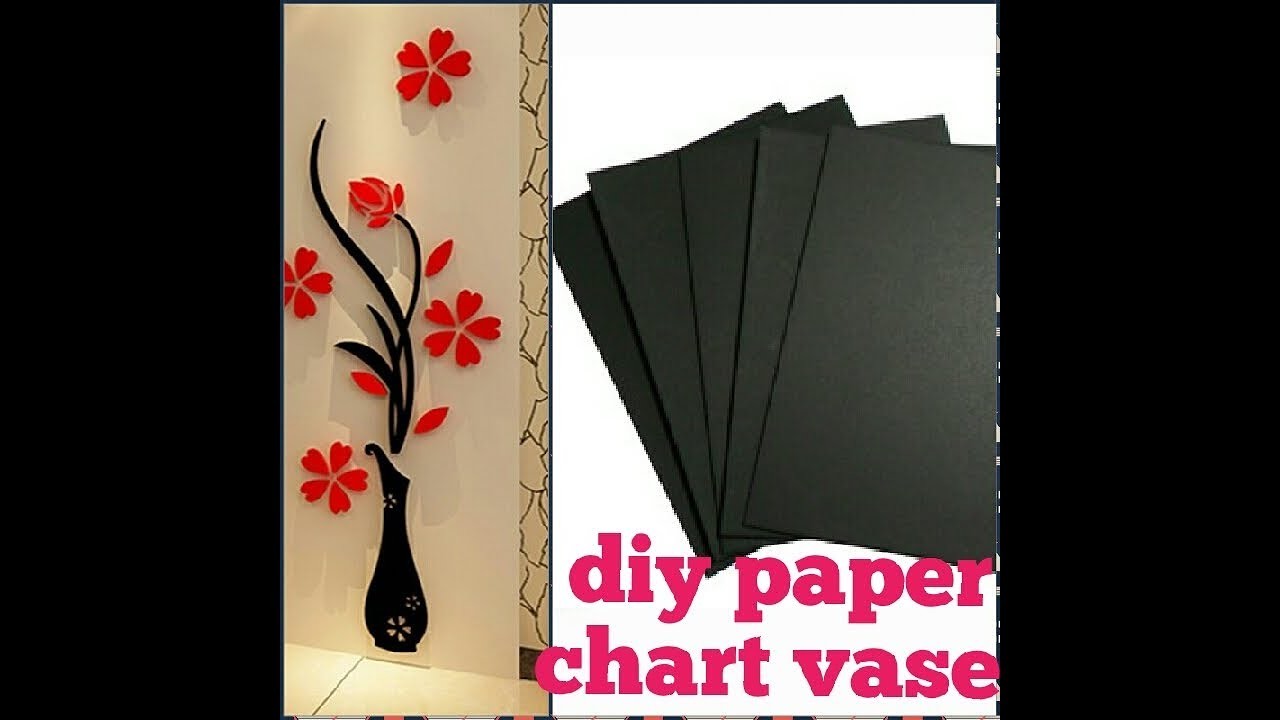 Diy Paper Chart Vase For Room Decoration Kitticraft