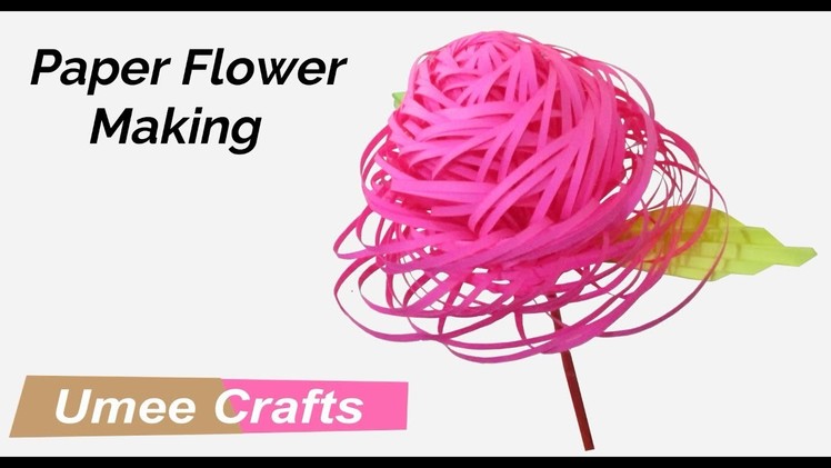 DIY paper flower making new design - paper crafts easy