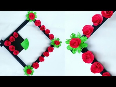Diy paper flower wall hanging.Simple and beautiful wall hanging.Wall decoration by KovaiCraft #49