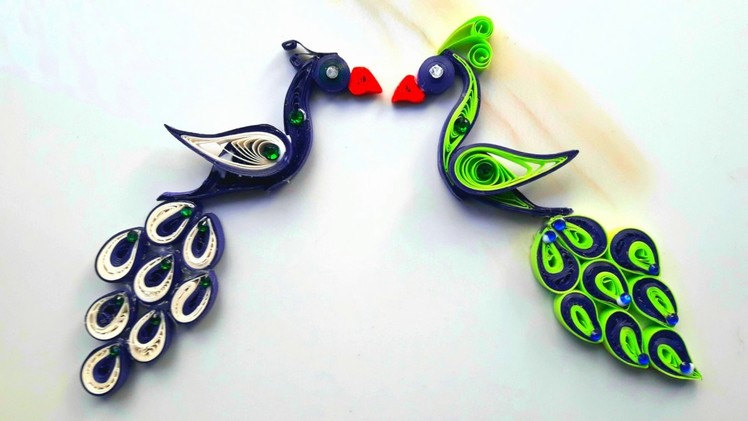 DIY paper quilling peacock tutorial | How to make paper quilling peacock step by step