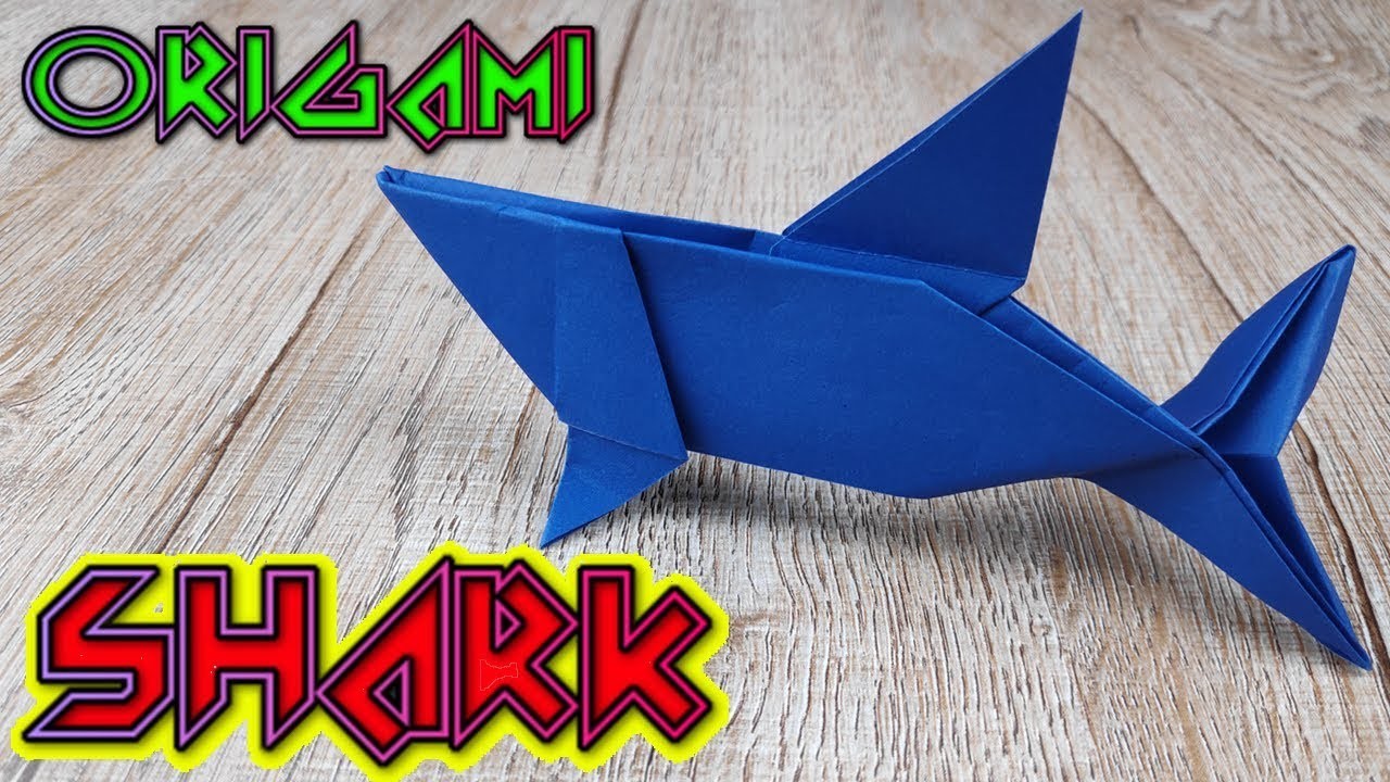 DIY Paper Shark Toy, Cómo hacer un TIBURÓN de PAPEL, How to make ...