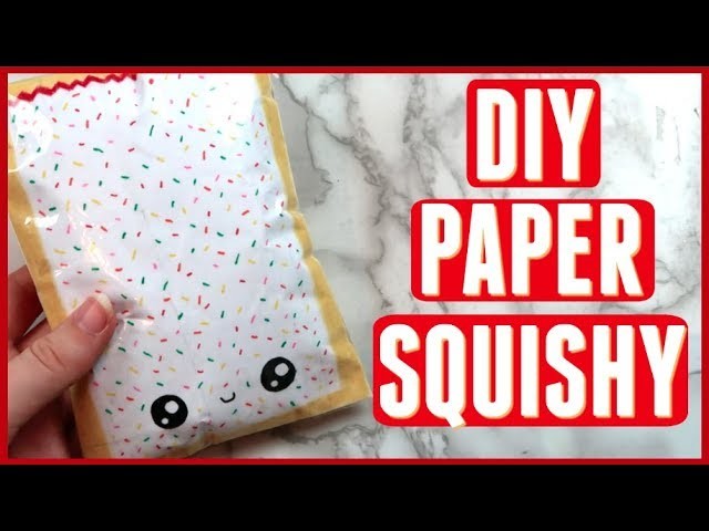 DIY Paper Squishy WITHOUT FOAM OR PAINT! Best way to make a paper squishy!