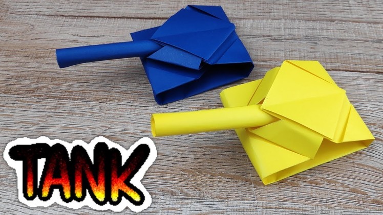DIY Paper Tank Model | How to Making Paper Tank Toy | Kids Handmade Origami Easy Tutorials