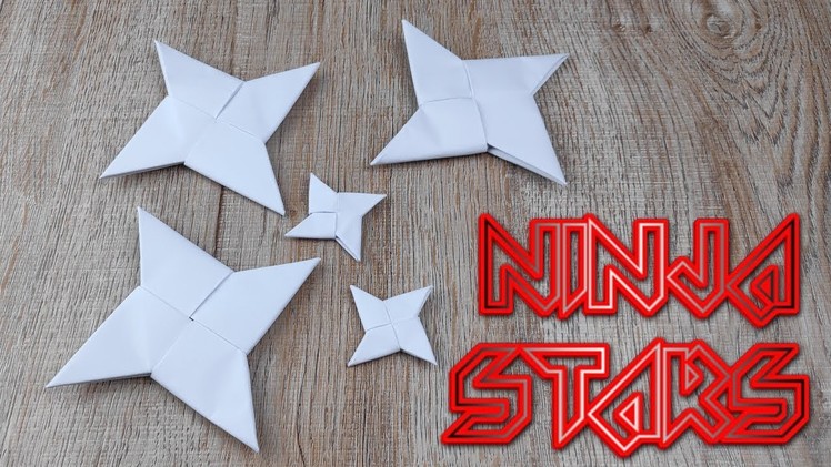 DIY Paper Toy Weapons | How to Make Paper Ninja Star Knife Tutorials | Origami Craft for Kids