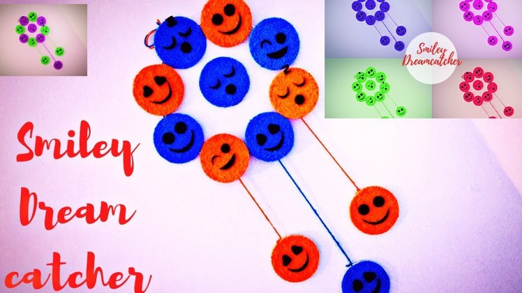 DIY Smiley Dream-catcher Room Decor ( Recycle your Old Bangles ) | Karthika Loves DIY