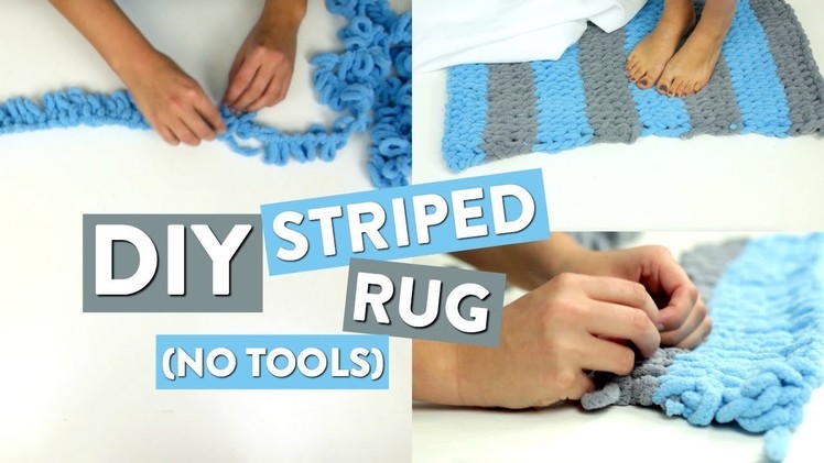 DIY STRIPED RUG | Easy Looping Project