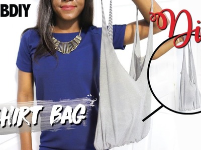 DIY T-SHIRT BAG (NO SEW, NO GLUE) | #DEBDIY