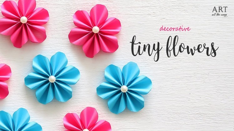 DIY Tiny Paper Flowers | Flower Making | DIY Flower