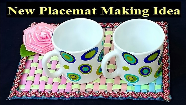 Easy and Unique Placemat Making Idea | DIY Placemat and Coaster