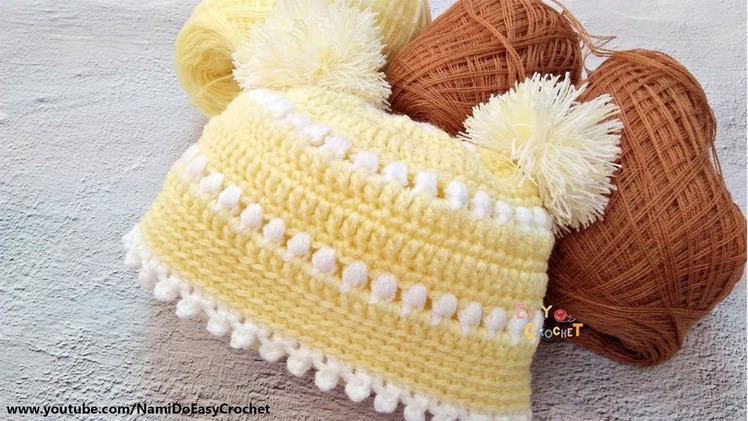 Easy Crochet: Crochet Baby Beanie #01