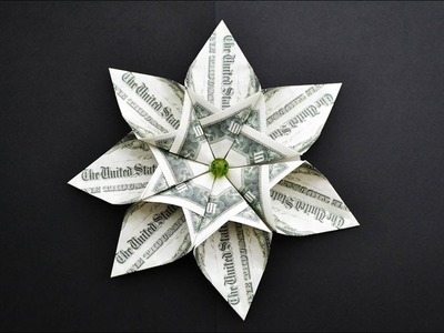 EASY Money FLOWER | I like it! | Origami Dollar Tutorial DIY (NProkuda)