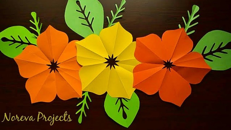 Easy Paper Flowers  #DIYPaperFlowers | Flower Making | Easy Paper Flowers | Giant Flowers DIY