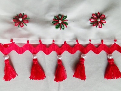 Hand Embroidery: Hanging Tassels with Ric-Rac
