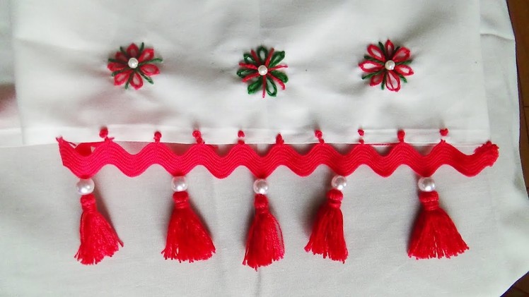 Hand Embroidery: Hanging Tassels with Ric-Rac