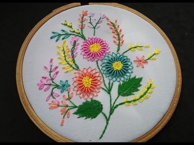 Hand Embroidery - Whipped Spider Web Stitch