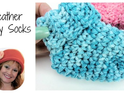 Heather Baby Socks Free Crochet Pattern
