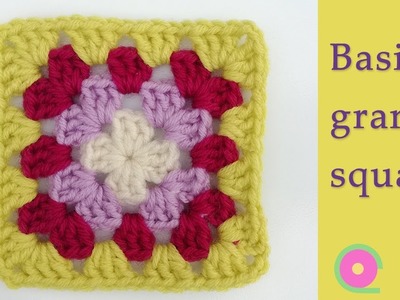How to crochet a basic granny square