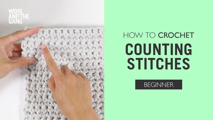 How to Crochet: Counting stitches