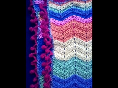 How to Crochet Pompom Border or Edging
