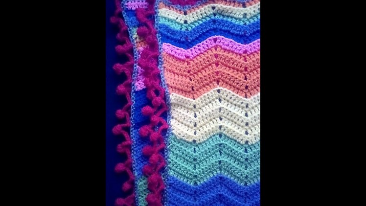 How to Crochet Pompom Border or Edging