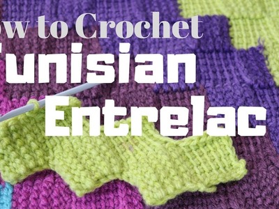 How to Crochet Tunisian Entrelac Variation | TuTu Ep 51