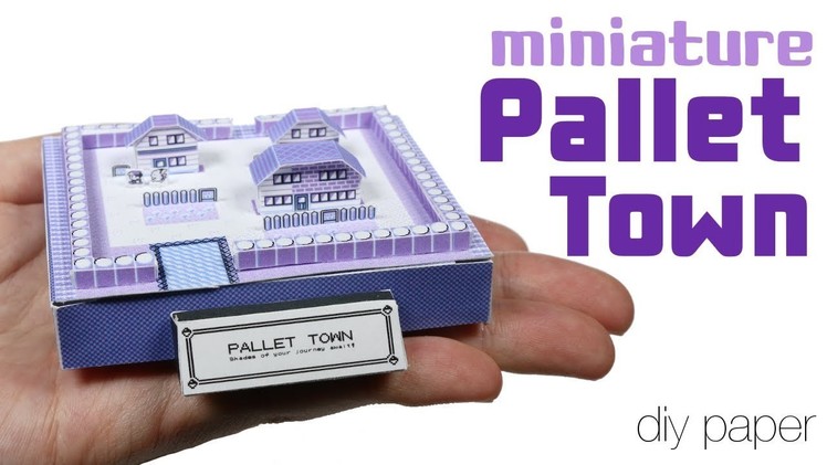 How to DIY Miniature Retro Pallet Town Paper Tutorial