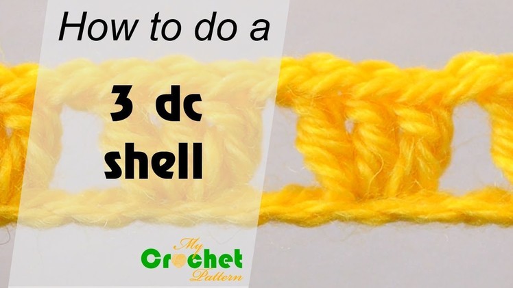 How to do a 3 double crochet shell - Crochet for beginners