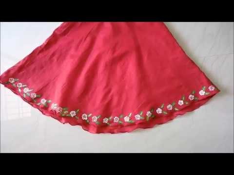 How to do vegetable Printing on Frock | DIY Art | Fabric Paint