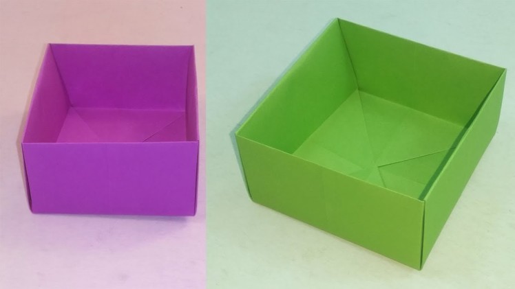 How to Make a Paper Gift Box - Origami Paper Box - DIY Gift Box - Simple Paper Craft Ideas