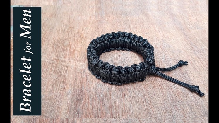 How to make bracelet for boys at home.DIY bracelet for men.Easy Paracord Bracelet.Creation&you